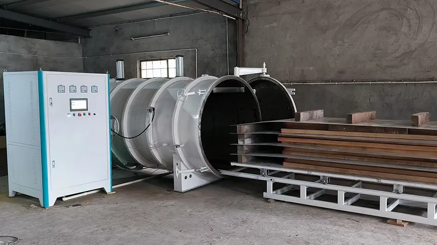 high frequency vacuum wood drying kiln loading 4.3